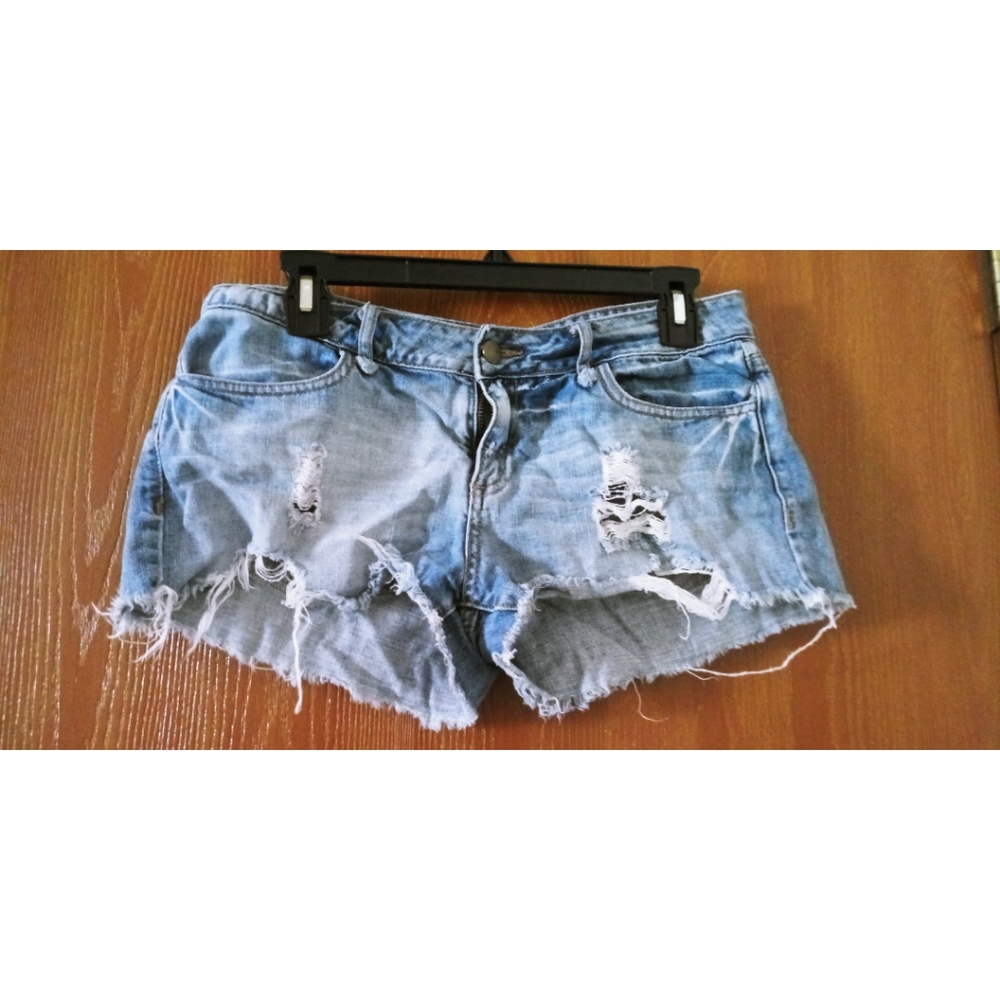 Distressed Jean Shorts